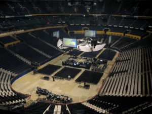 Nashville's Bridgestone Arena with HVAC and Plumbing by Ivey Mechanical.